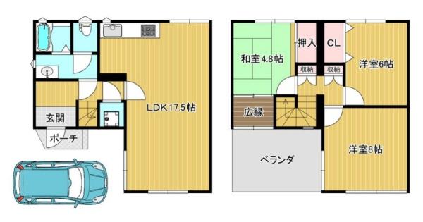 高槻市寿町3丁目　中古テラスハウス