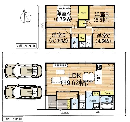 高槻市真上町5丁目　新築戸建　2号地