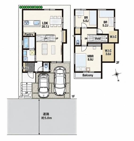 高槻市東上牧3丁目　新築戸建　2号地