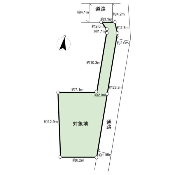 練馬区田柄１丁目の土地