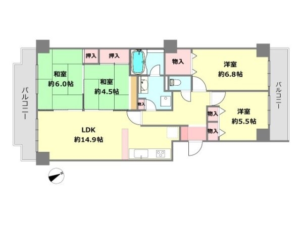 グランドヒル西宮高座台マンションA棟