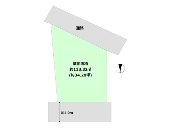 西宮市能登町建築条件付き売り土地