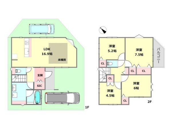 MELDIA西宮市田近野町　F号棟