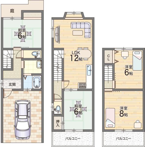 大阪市城東区今福南２丁目の中古一戸建
