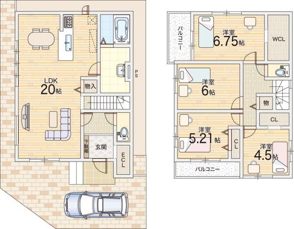 四條畷市清滝新町の新築一戸建