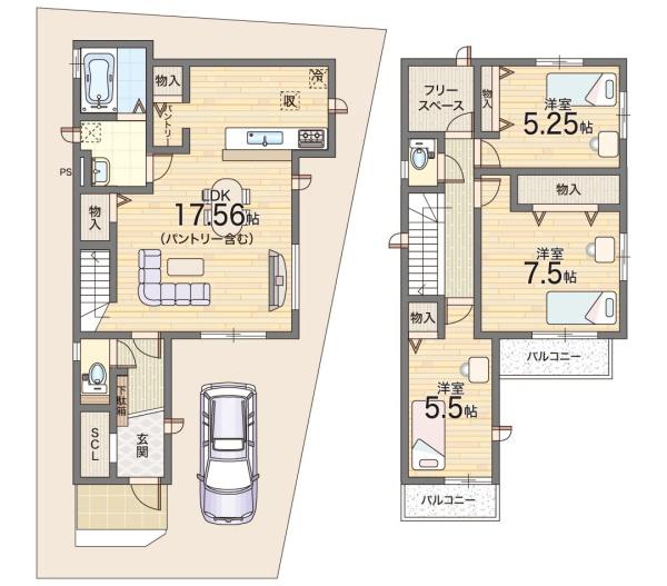 守口市大久保町５丁目の新築一戸建