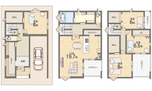 東大阪市小阪２丁目の新築一戸建