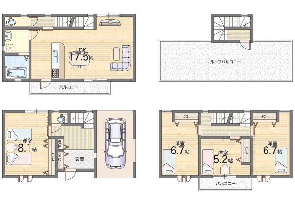 大東市明美の里町の新築一戸建