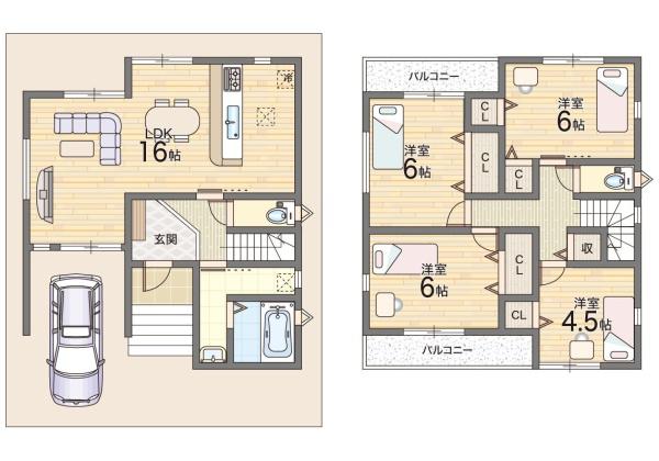 寝屋川市成田町の中古一戸建て