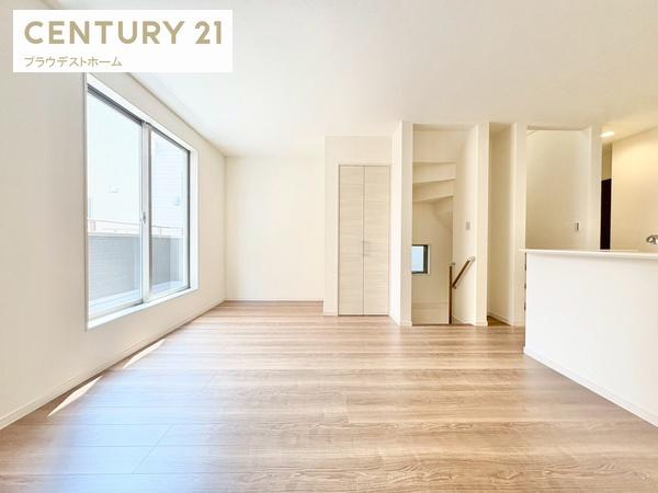 大阪市平野区加美鞍作3丁目の新築一戸建(リビング)