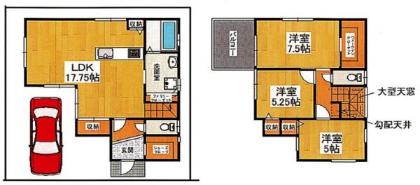 大東市北条1丁目の新築一戸建