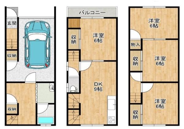大阪市旭区中宮４丁目の中古一戸建て