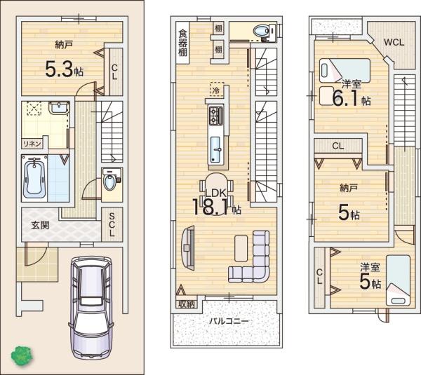 大阪市西淀川区出来島２丁目の新築一戸建