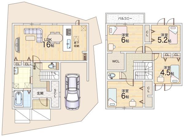 枚方市藤阪北町の新築一戸建