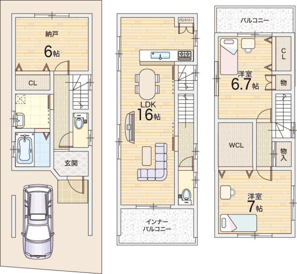 枚方市甲斐田町の新築一戸建