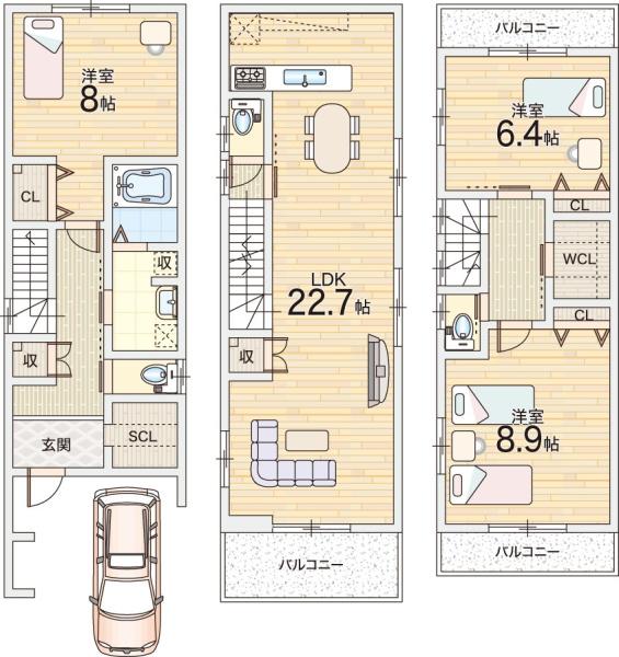 大阪市住吉区清水丘３丁目の新築一戸建