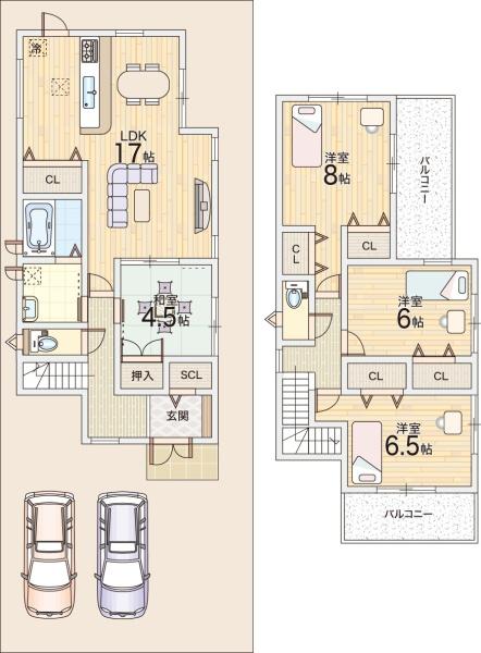 枚方市香里ケ丘８丁目の新築一戸建