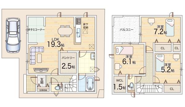 寝屋川市国松町の新築一戸建