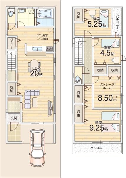大阪市東住吉区照ケ丘矢田３丁目の新築一戸建