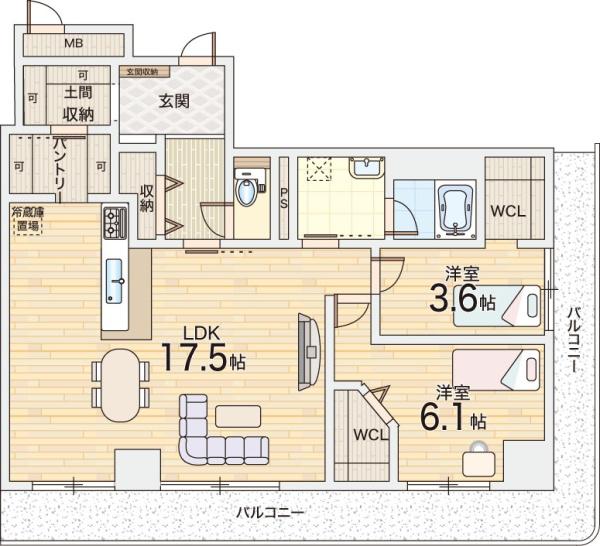 キングマンション天神橋Ⅰ