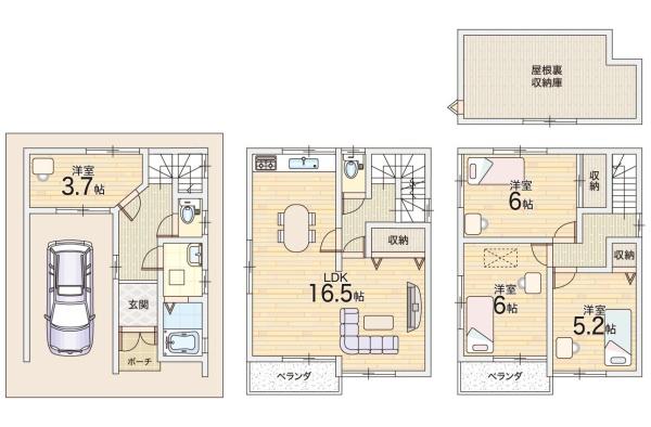 守口市南寺方中通１丁目の中古一戸建て