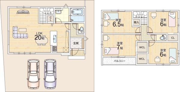 枚方市松丘町の新築一戸建