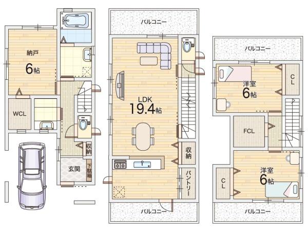 摂津市鳥飼新町１丁目の新築一戸建