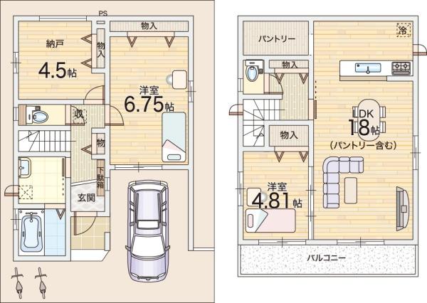 東大阪市下六万寺町３丁目の新築一戸建