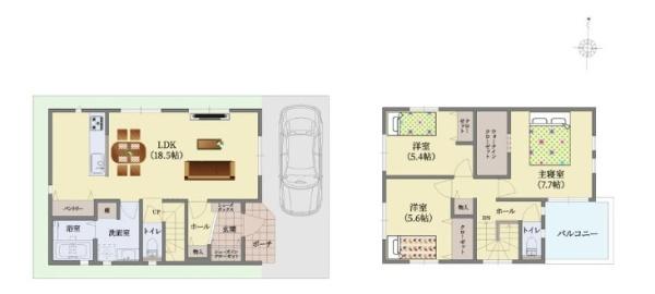 四條畷市美田町の新築一戸建
