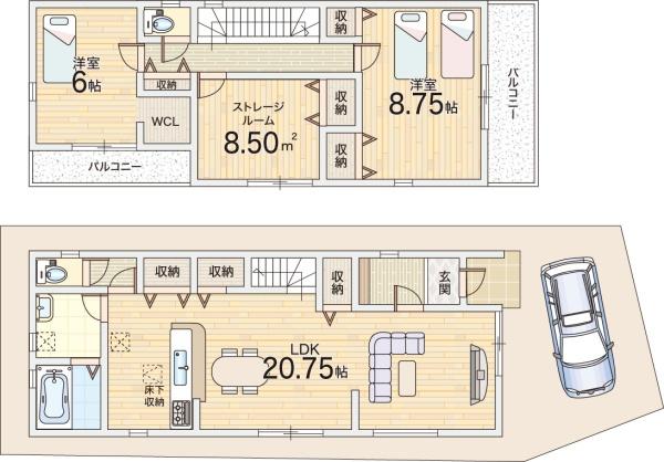 茨木市上野町の新築一戸建