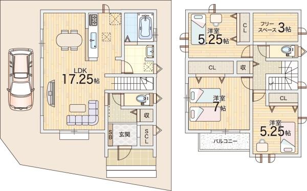 寝屋川市寝屋新町の新築一戸建