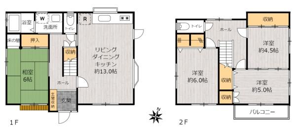 草加市谷塚町借地権付戸建（再建築不可）