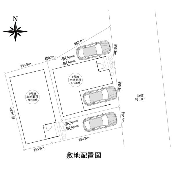 足立区綾瀬２丁目建築条件付売地１号棟