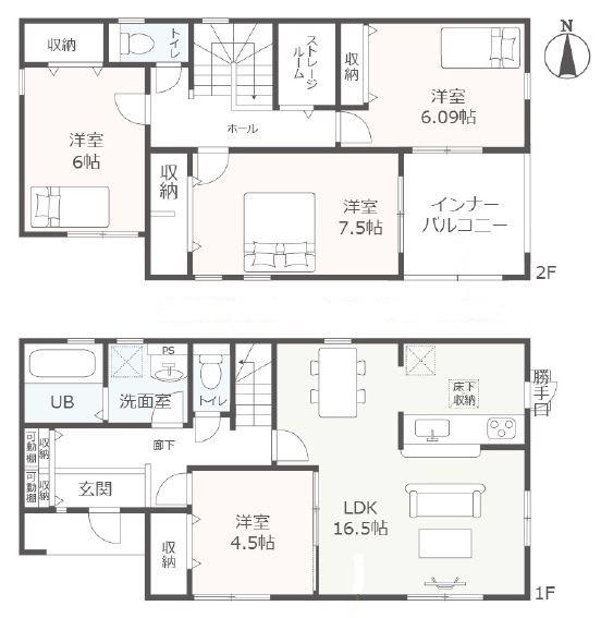 可児市広見下反田　6号棟