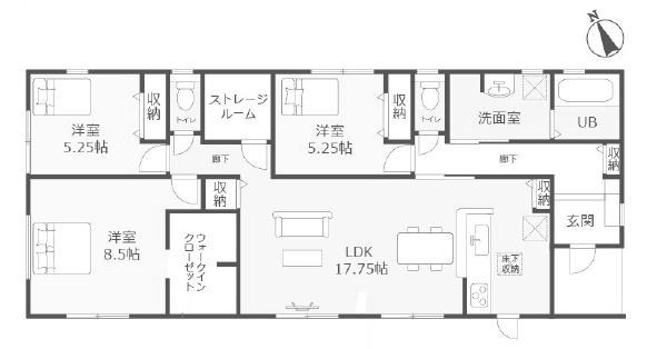 美濃加茂市加茂野町鷹之巣東屋敷　3号棟