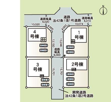 可児市平貝戸第3 3号棟(全体区画図)