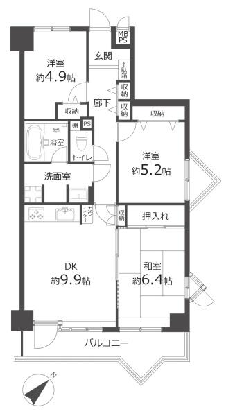 ライオンズヒルズ和光　5階部分