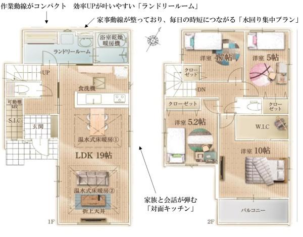 和光市白子３丁目　新築戸建1号棟