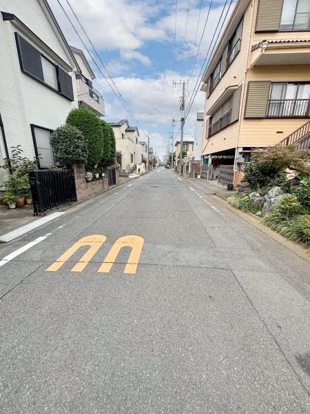 朝霞市幸町2丁目の土地(前面道路含む現地写真)