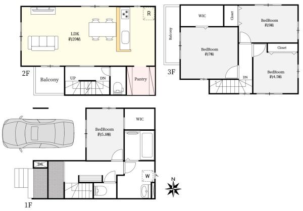 朝霞市三原４丁目の新築一戸建