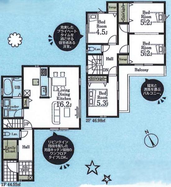 新座市野火止7丁目の新築一戸建