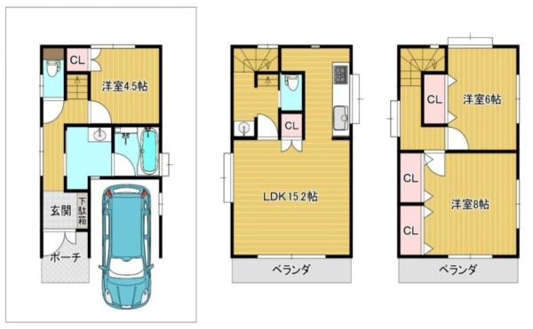 和光市下新倉４丁目の中古一戸建