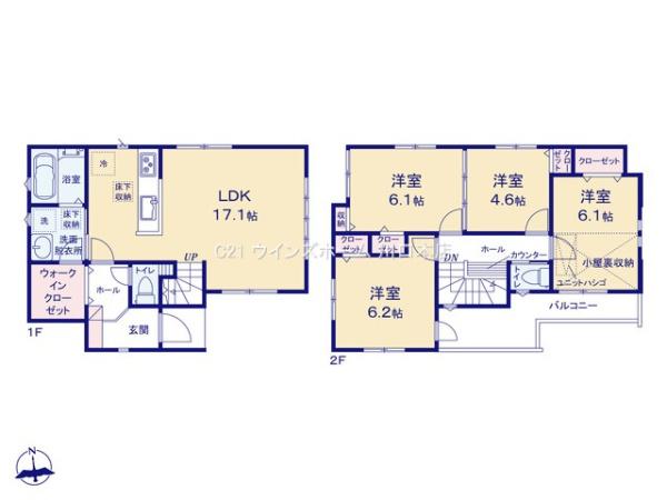 川口市木曽呂01547　全1棟　1号棟