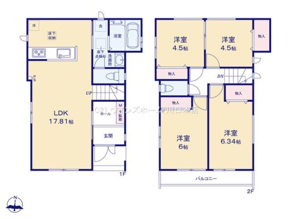 戸田市上戸田II　全2棟　B号棟