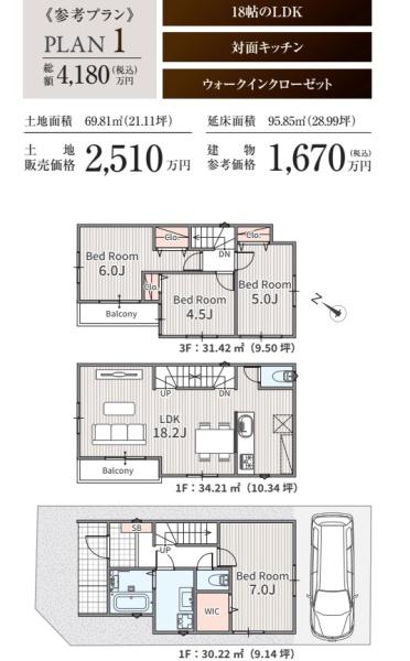越谷市蒲生１丁目の土地