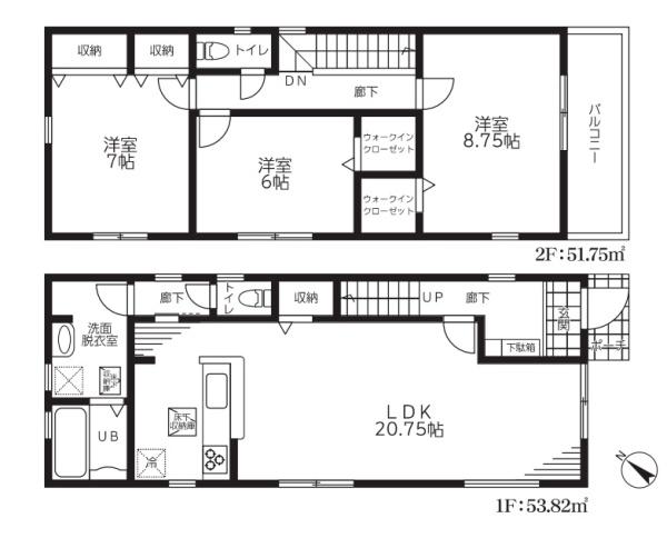 八潮鶴ケ曽根　独立戸建1棟