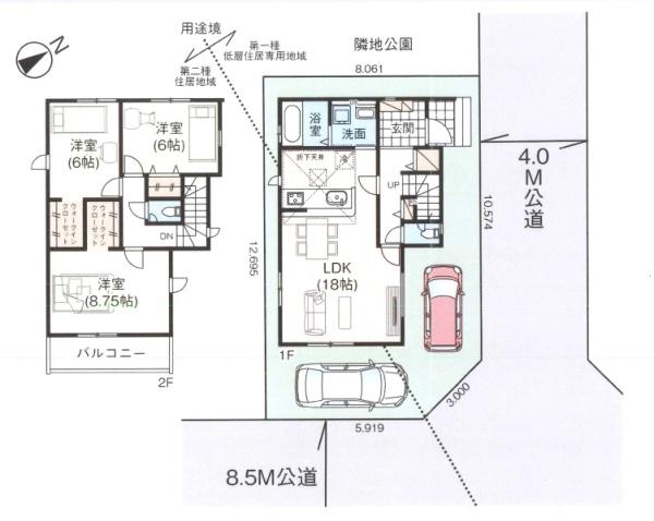 越谷市宮本町8期　全1棟