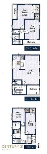 川口市元郷316　全3棟　3号棟