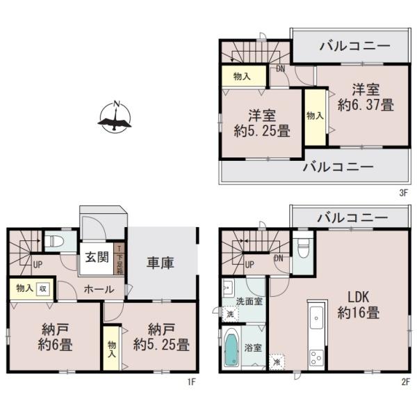 川口市里1413番　全2棟　A号棟