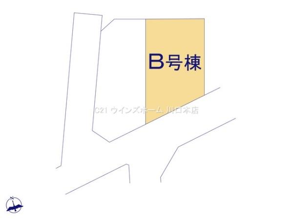 川口市大字安行領根岸1154番　全2棟　B号棟